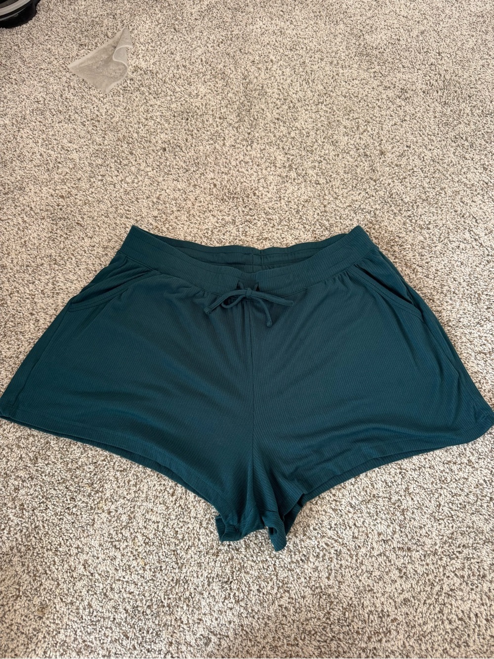 Sonoma Goods for Life Women’s Green Ribbed Sleepwear Shorts Size XL